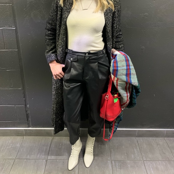 Zara Leather Trousers - Picture 3 of 4